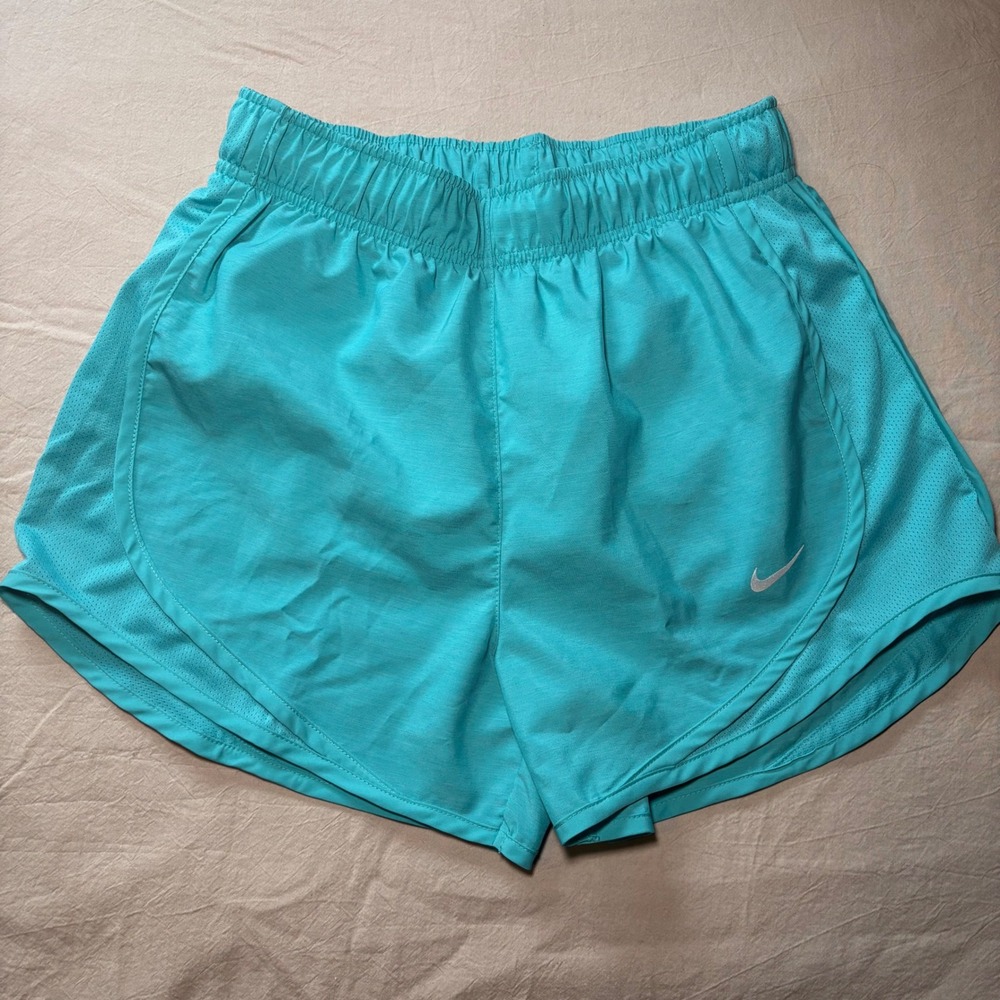 Nike Tempo Womens Dri-FIT Running Shorts Teal Blue Mid-Rise 3"‎ HM6096-347 XS